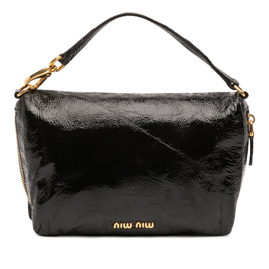 Miu Miu Patent Zip Handbag