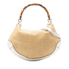 Gucci Raffia Peggy Bamboo Hobo