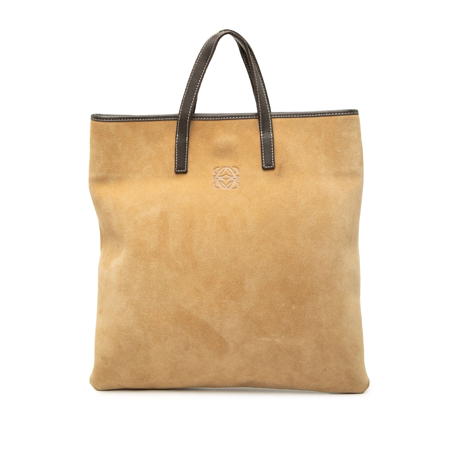 Loewe Suede Anagram Tote
