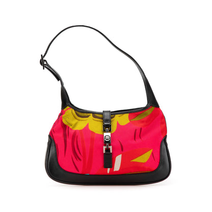 Gucci Printed Canvas Jackie Shoulder Bag