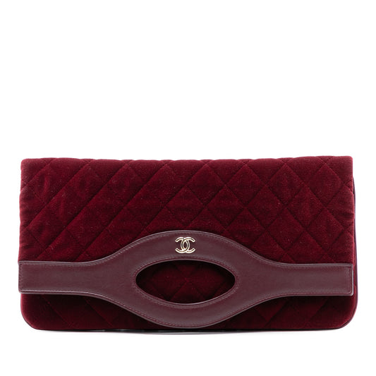 Chanel Quilted Velvet 31 Clutch