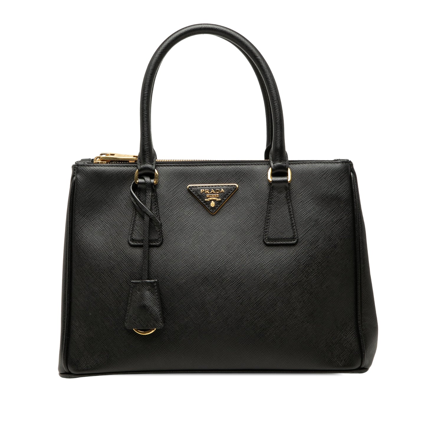 Prada Small Saffiano Lux Galleria Double Zip Satchel