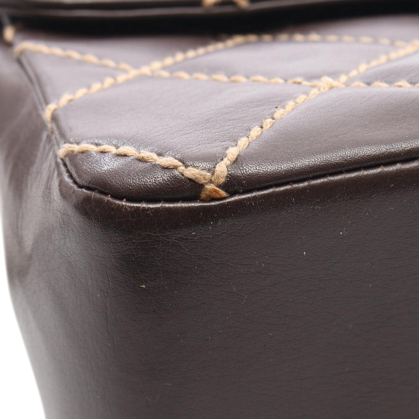 Chanel CC Calfskin Wild Stitch Flap