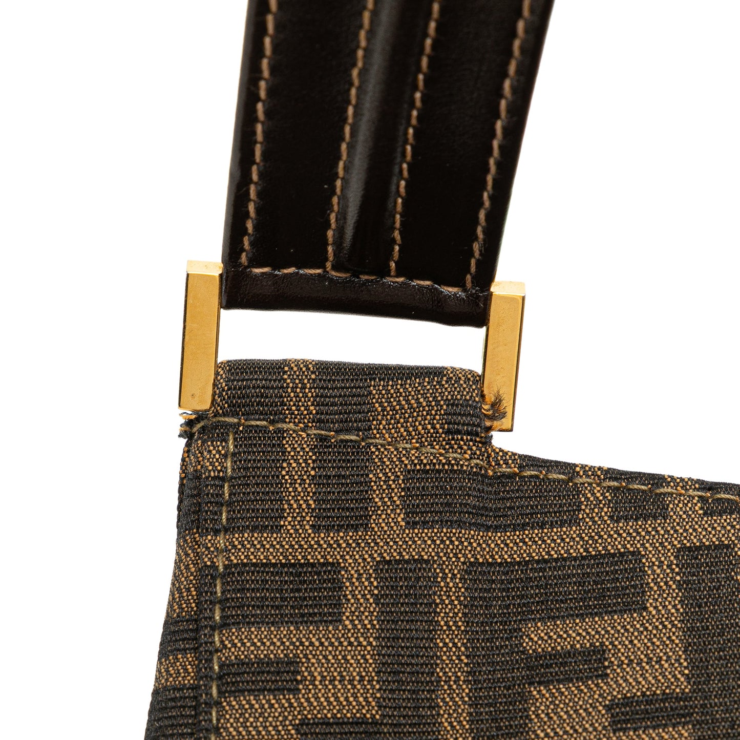 Fendi Zucca Canvas Shoulder Bag