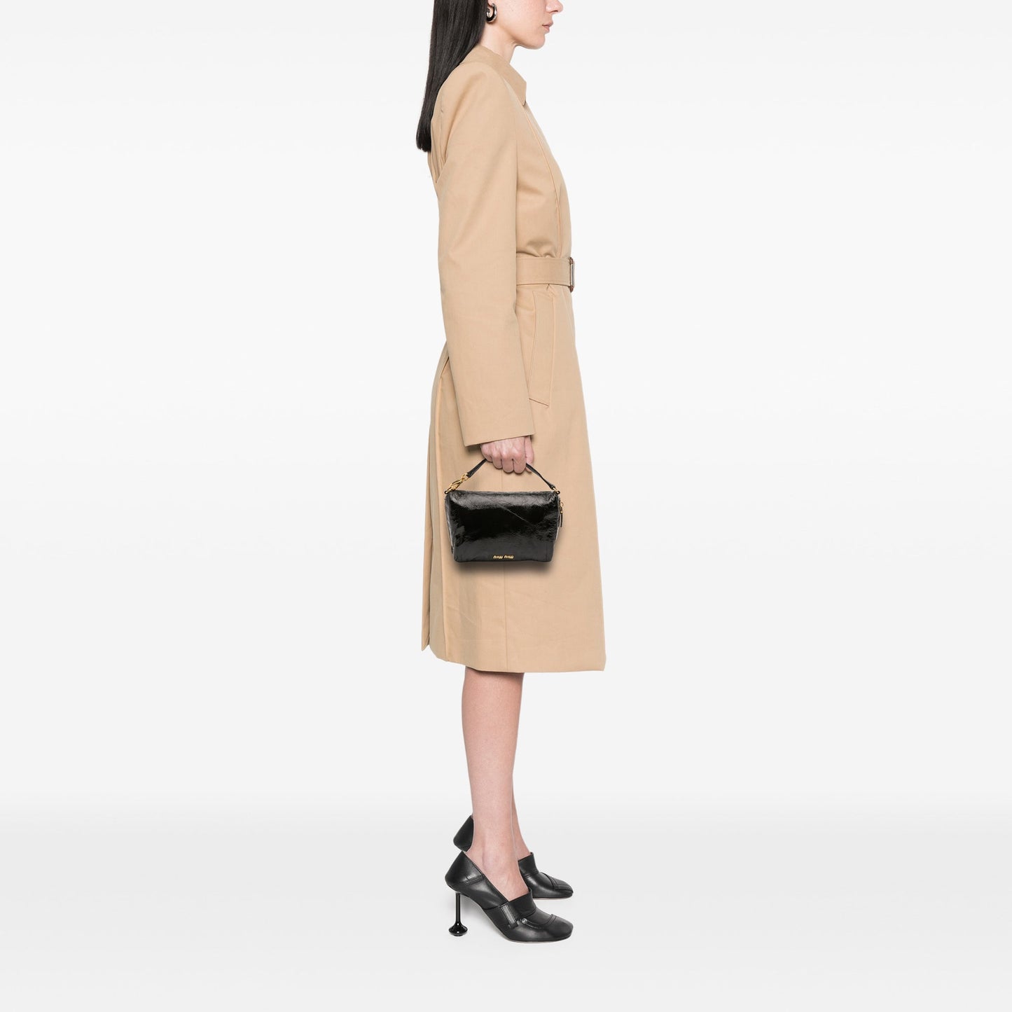 Miu Miu Patent Zip Handbag