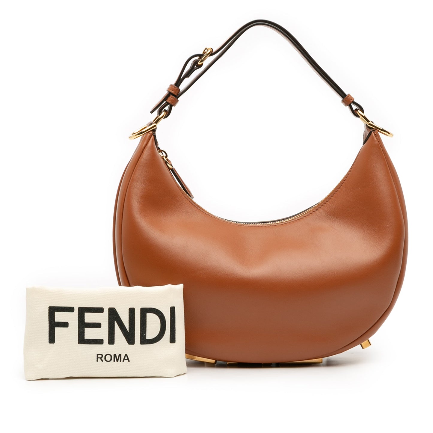 Fendi Small Leather Fendigraphy Hobo