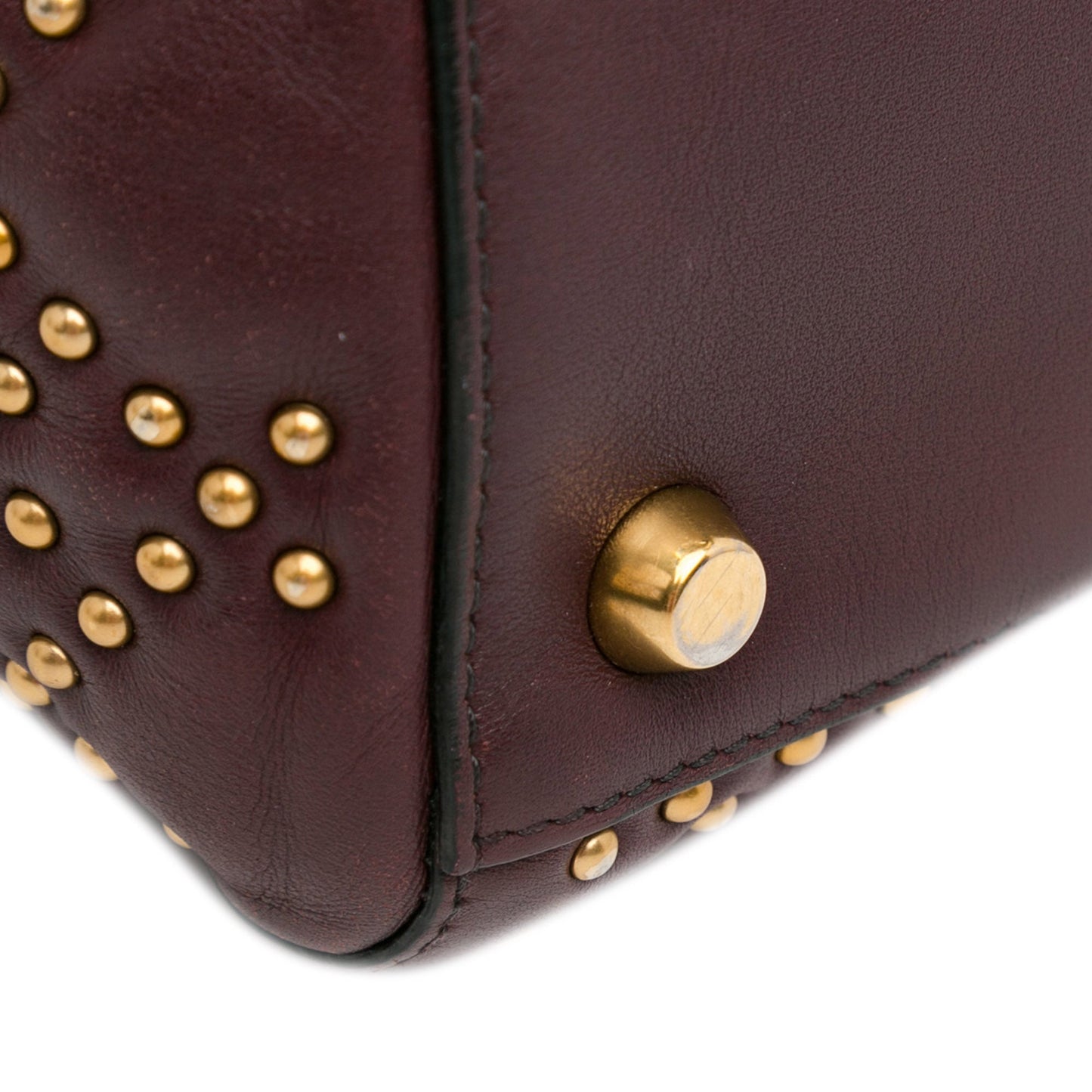 Dior Medium Lambskin Cannage Studded Supple Lady Dior