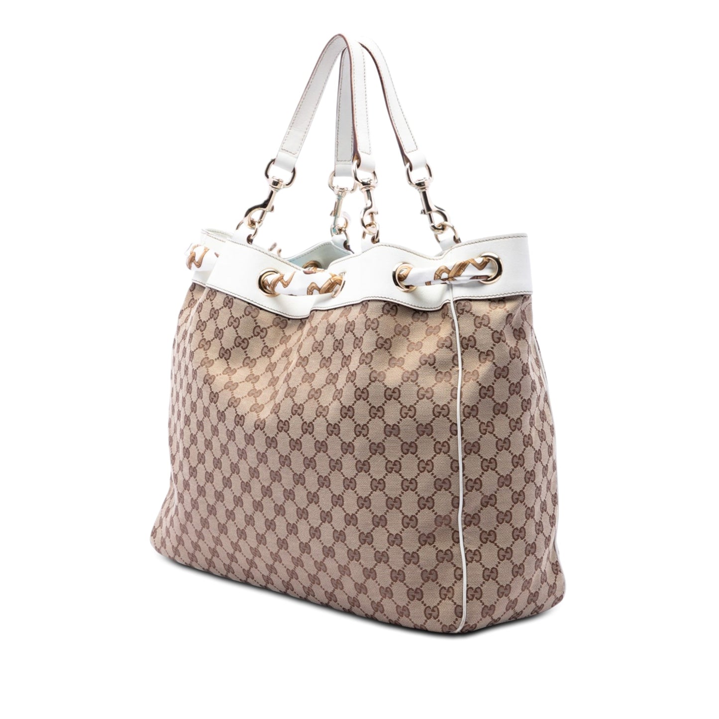 Gucci Large GG Canvas Positano Scarf Tote