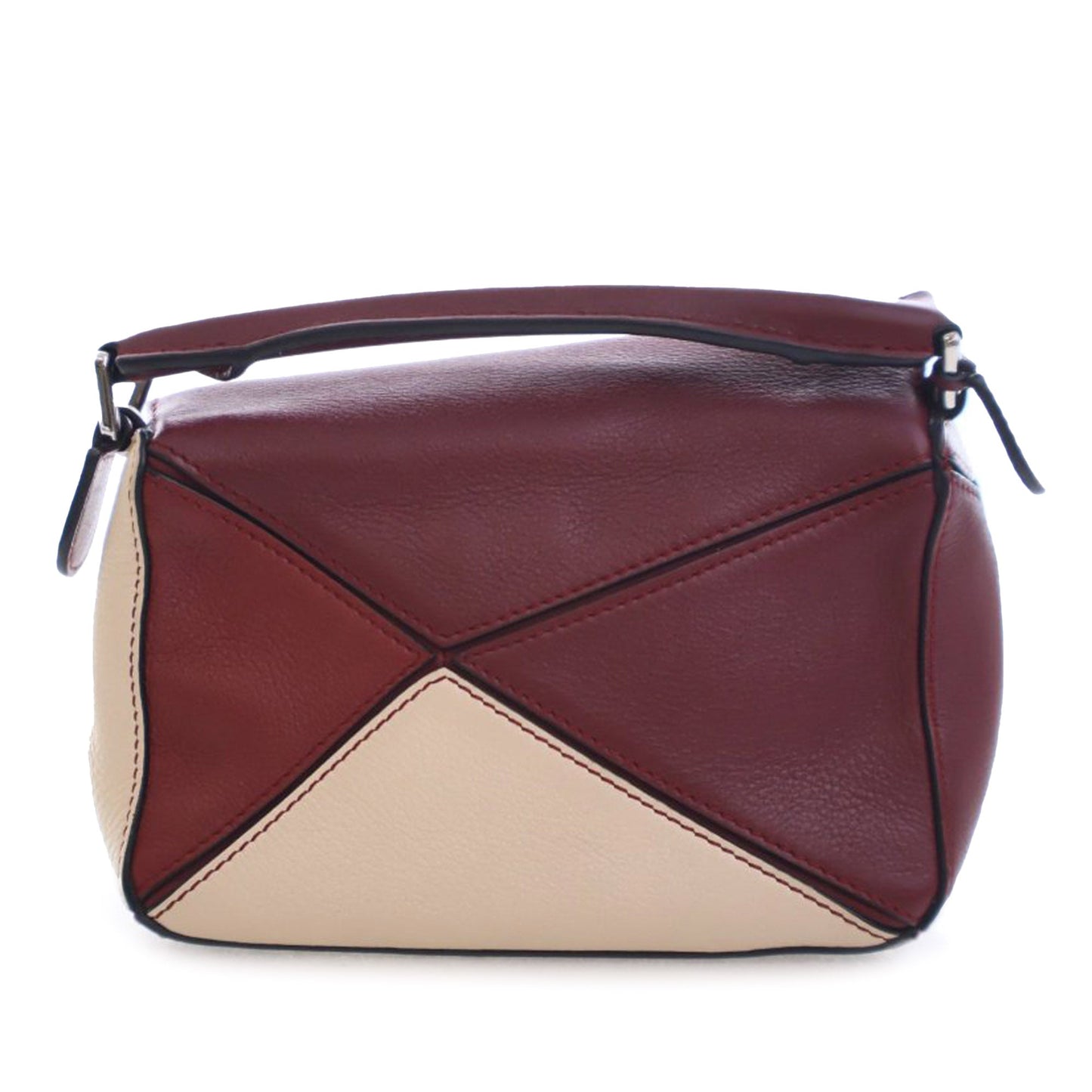 Loewe Mini Bicolor Calfskin Puzzle Satchel