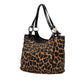 Fendi Leopard Print Chef Canvas Handbag
