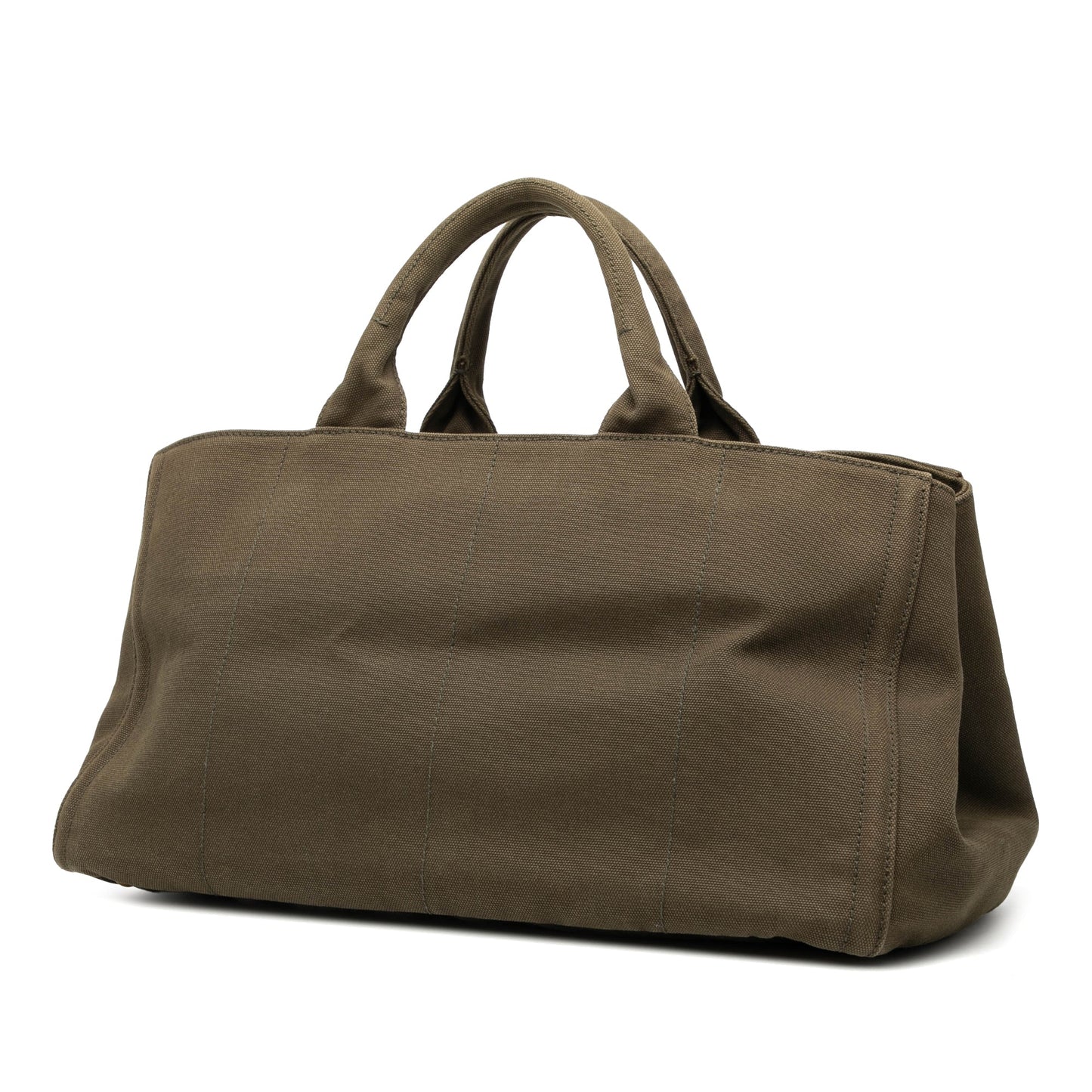 Prada Large Canvas Canapa Bijoux Satchel