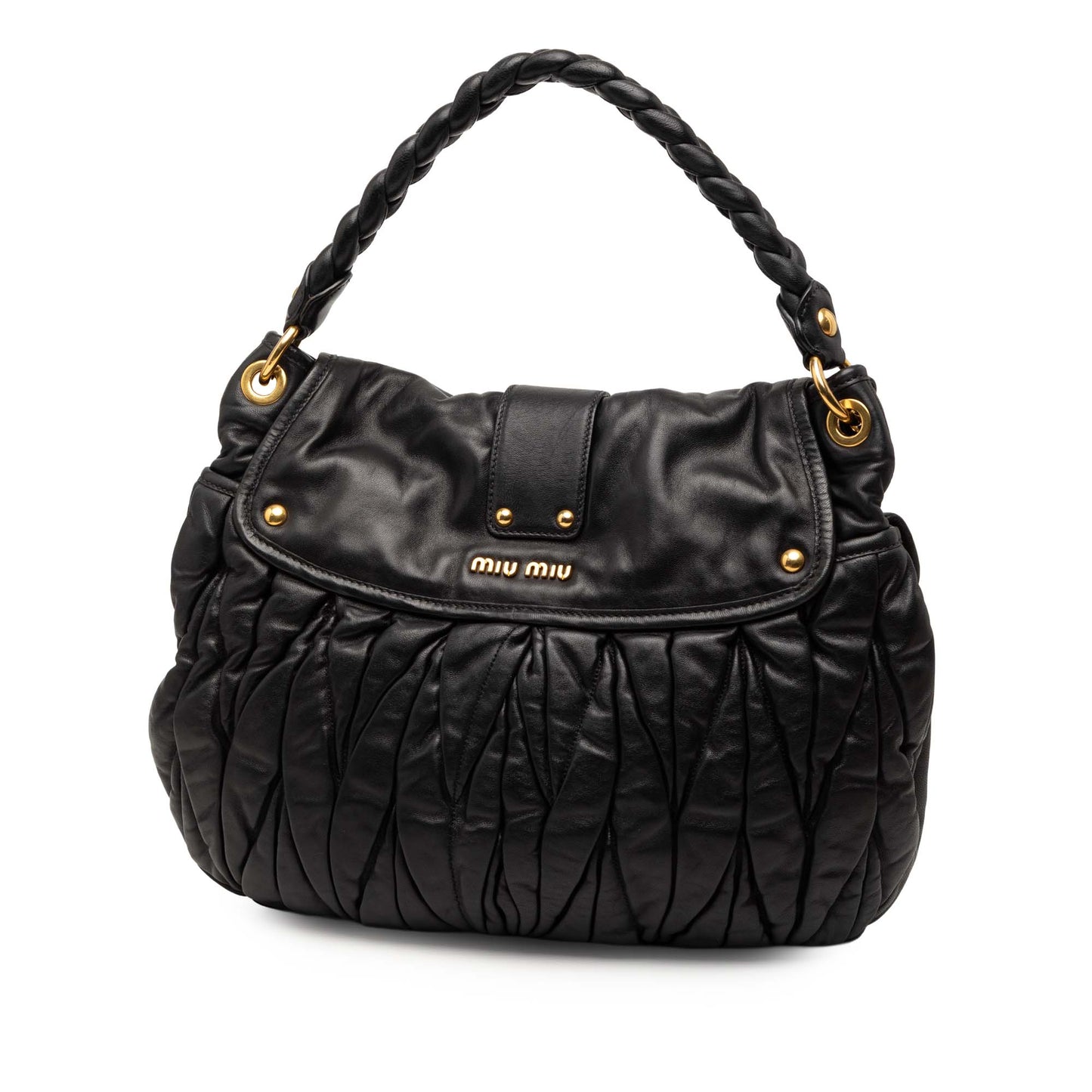 Miu Miu Matelasse Nappa Coffer Satchel