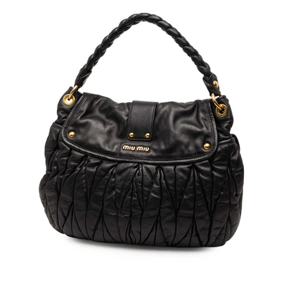 Miu Miu Matelasse Nappa Coffer Satchel