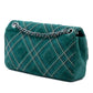 Chanel Paris Edinburgh Medium Stitched Suede Saltire Single Flap