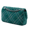 Chanel Paris Edinburgh Medium Stitched Suede Saltire Single Flap