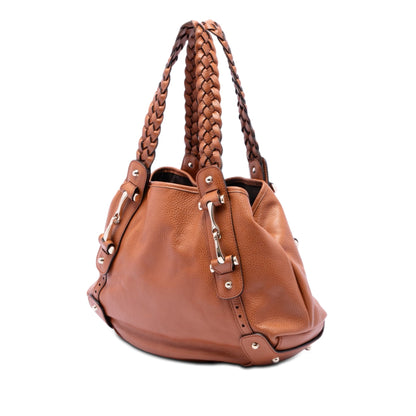 Gucci Canvas Horsebit Pelham Shoulder Bag