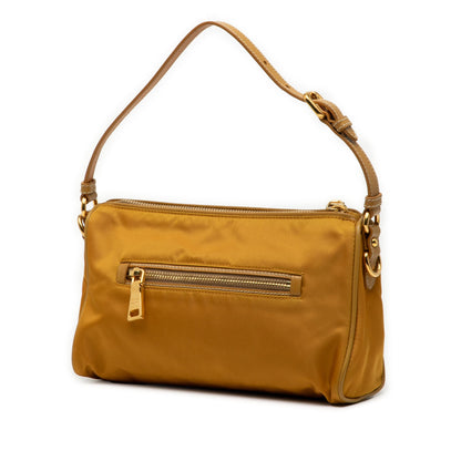 Prada Saffiano Trimmed Tessuto Handbag