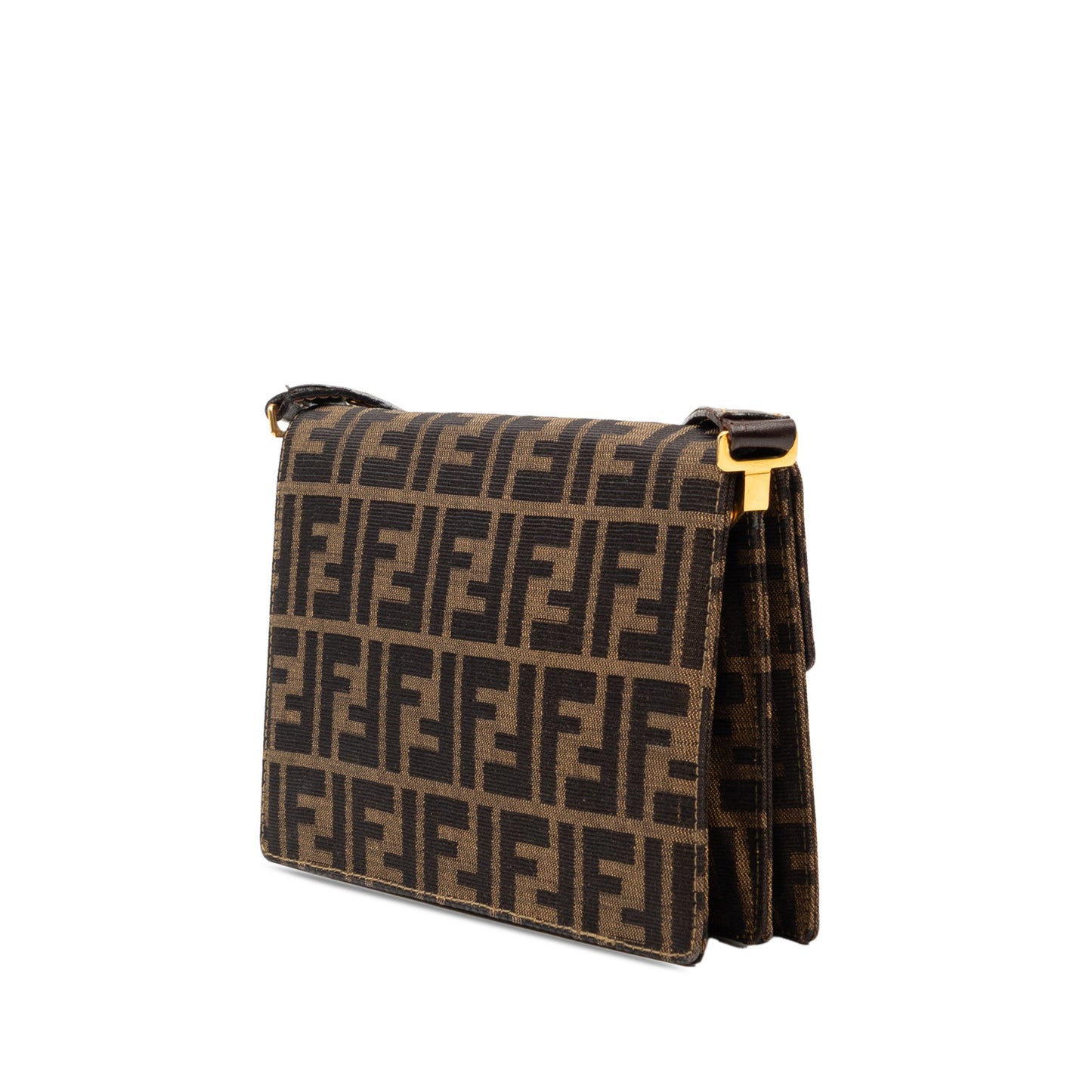 Fendi Zucca Canvas Shoulder Bag