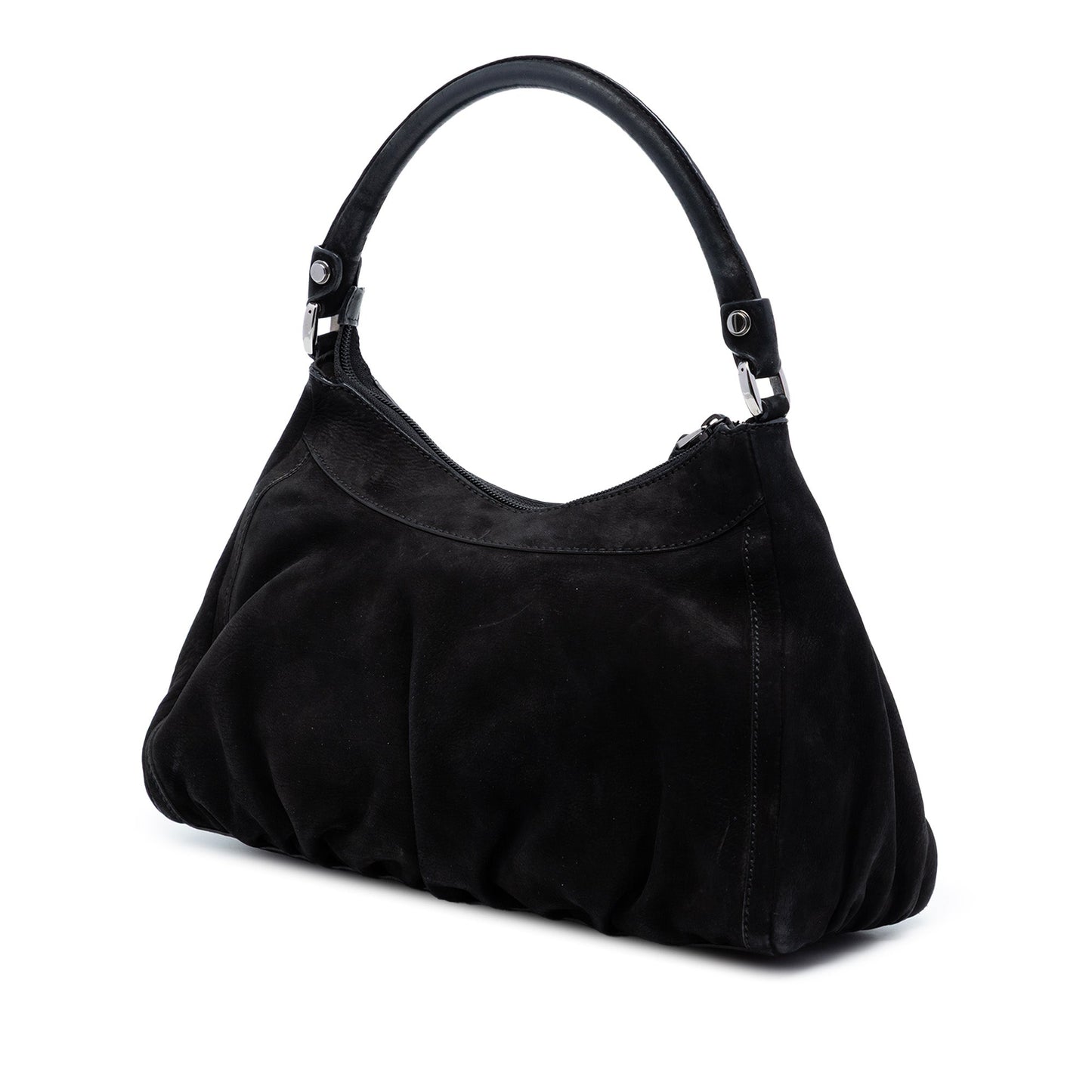 Gucci Suede Abbey D Ring Shoulder Bag