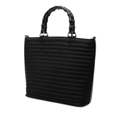 Gucci Nylon Bamboo Satchel