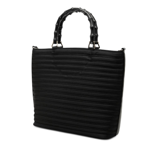 Gucci Nylon Bamboo Satchel