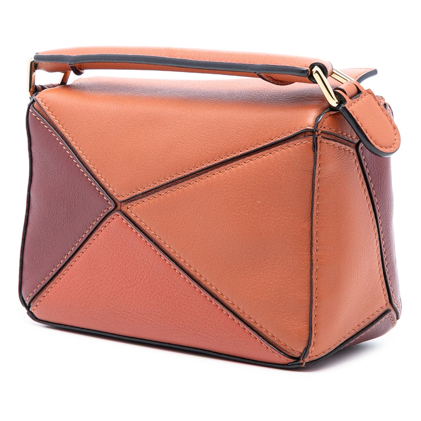 Loewe Mini Tricolor Calfskin Puzzle Satchel