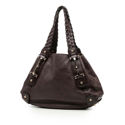 Gucci Guccissima Horsebit Pelham Shoulder Bag
