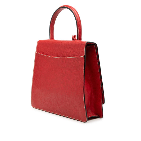 Loewe Textured Leather Barcelona Top Handle Bag