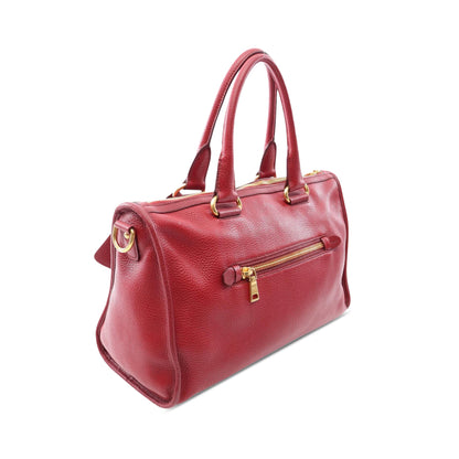 Prada Vitello Daino Zip Top Satchel
