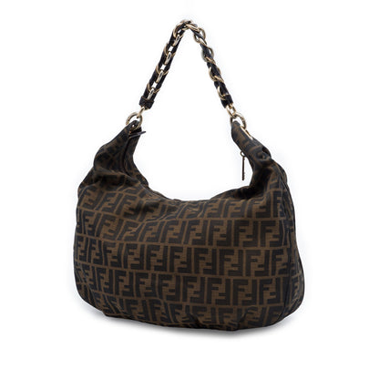 Fendi Zucca Canvas Mia Hobo