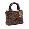 Dior Medium Lambskin Cannage Studded Supple Lady Dior