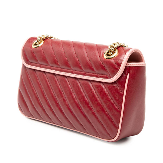Gucci Medium GG Marmont Matelasse Diagonal Leather Torchon Shoulder Bag