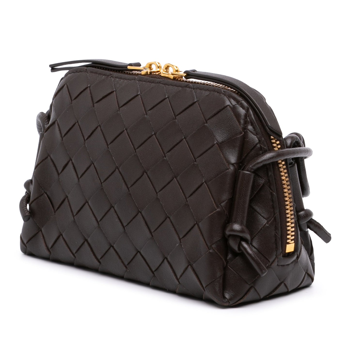 Bottega Veneta Mini Lambskin Intrecciato Loop Camera Bag