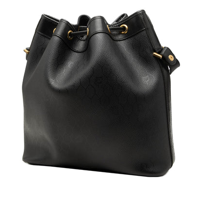 Dior Honeycomb Coated Canvas Drawstring Bucket Bag