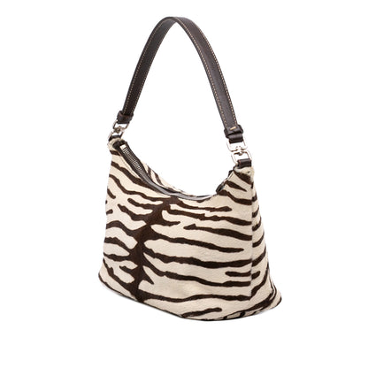Prada Calf Hair Zebra Print Cavallino Handbag