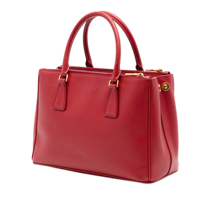 Prada Small Saffiano Lux Galleria Double Zip Satchel