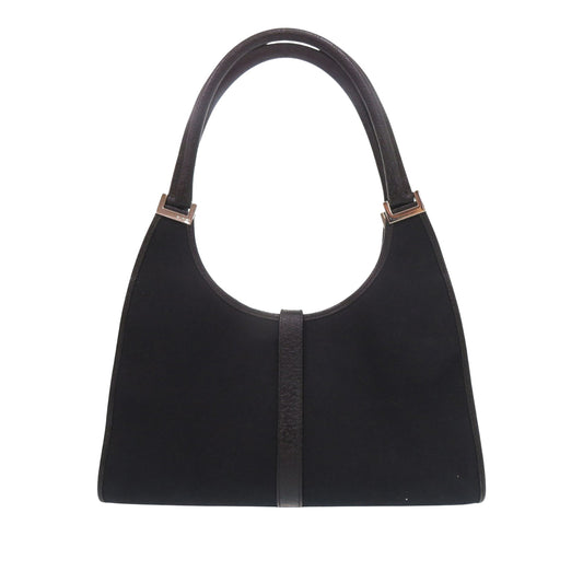Gucci Canvas Jackie Bardot Shoulder Bag