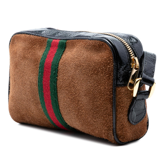 Gucci Mini Suede Web Ophidia Crossbody