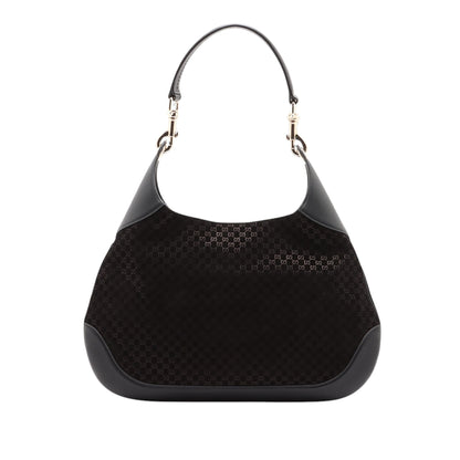 Gucci Medium Micro GG Suede B Hobo