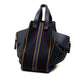 Loewe Medium Stripes Canvas and Leather Hammock Satchel