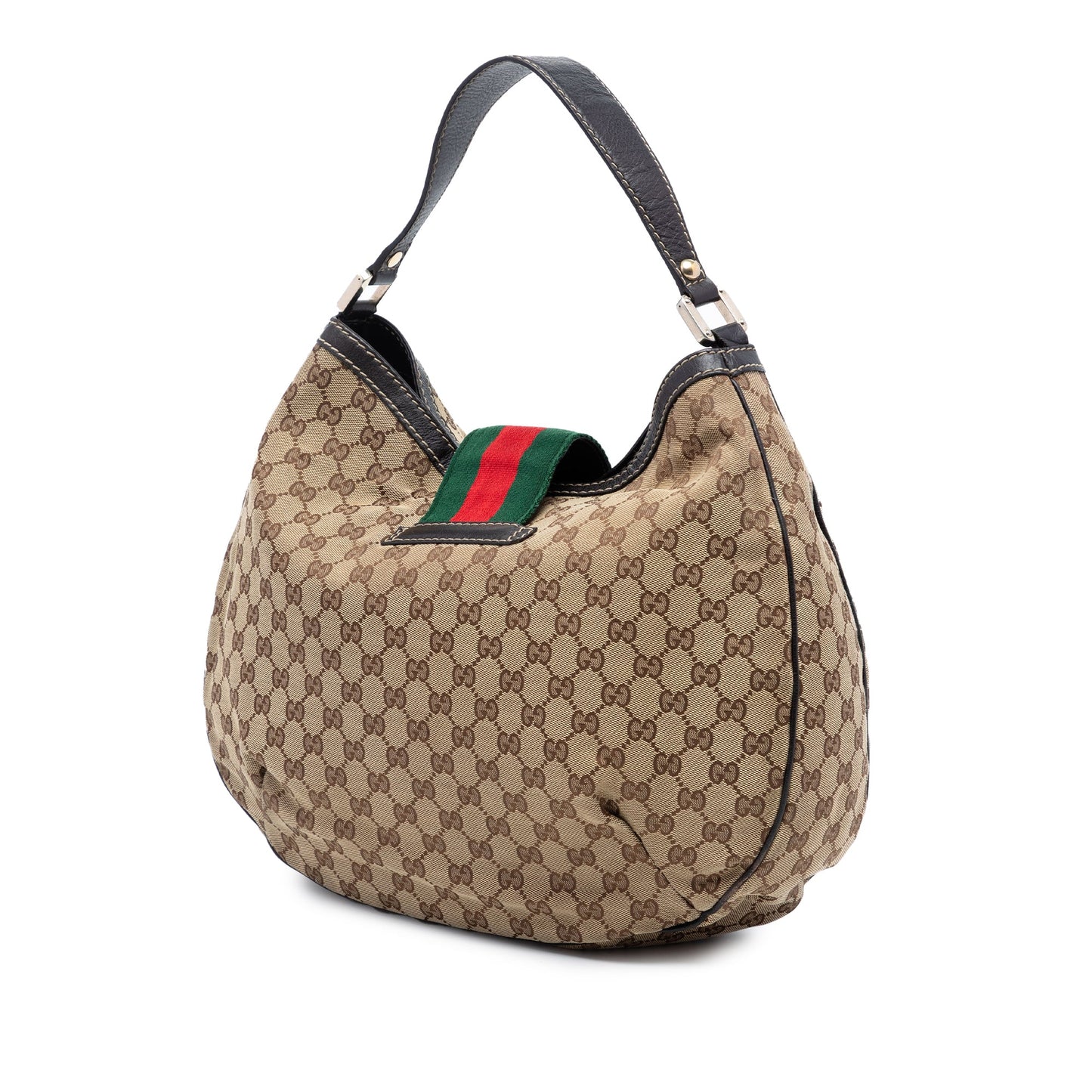 Gucci Large GG Canvas Web New Ladies Hobo