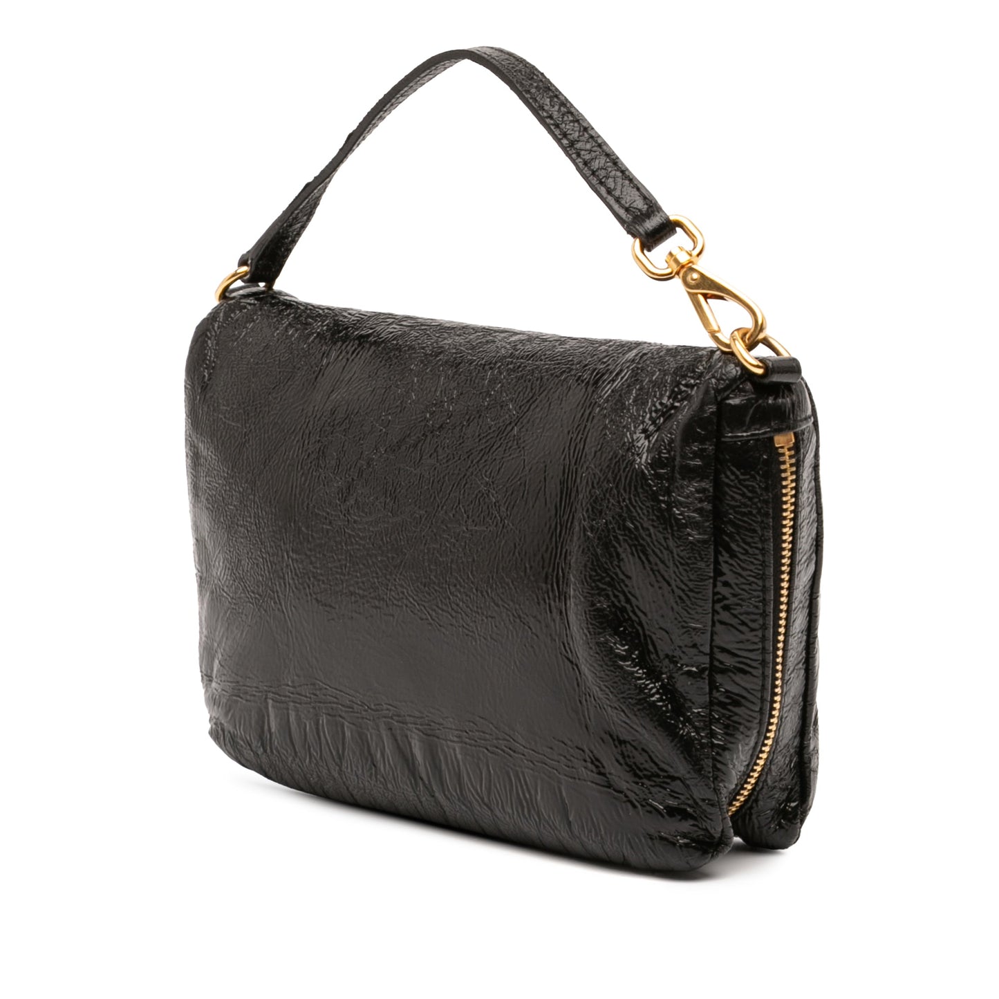 Miu Miu Patent Zip Handbag