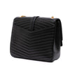 Saint Laurent Medium Chevron Lambskin Monogram Sulpice Bag