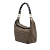 Fendi Zucchino Canvas Braided Hobo