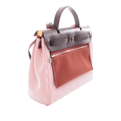 Hermès Toile Criss Viking Vache Hunter Herbag Zip 31