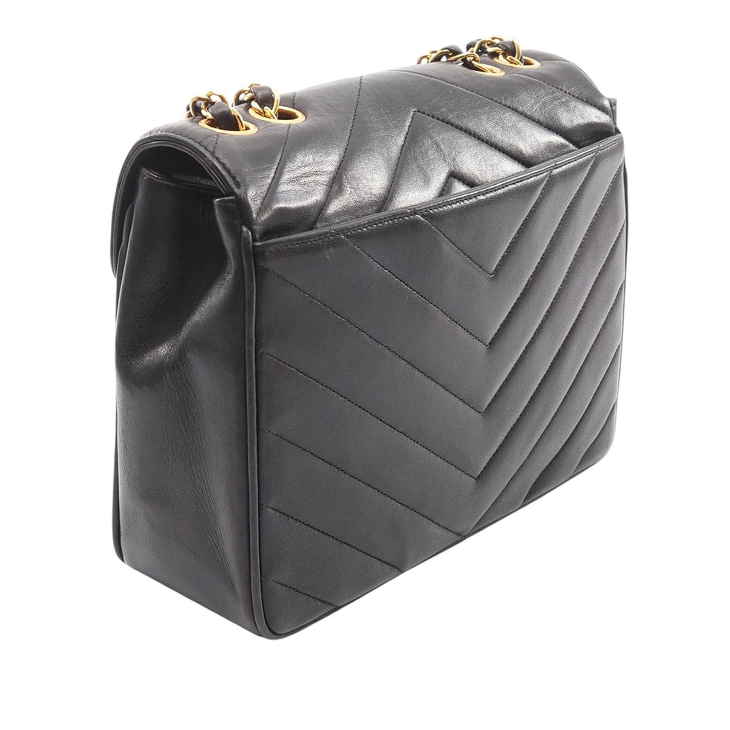 Chanel Chevron Lambskin Envelope Flap
