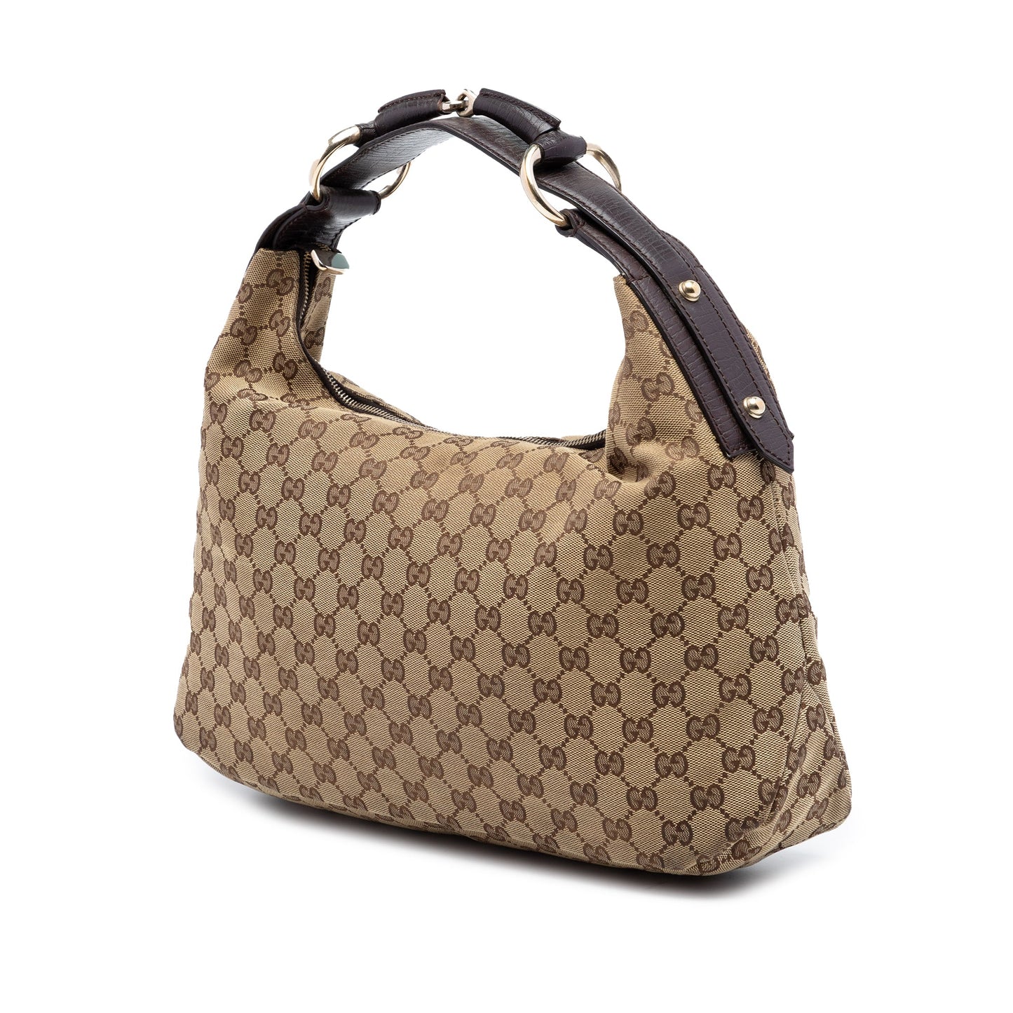 Gucci GG Canvas Horsebit Hobo