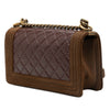 Chanel Old Medium Quilted Distressed Calfskin Boy Flap