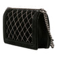 Chanel Medium Quilted Velvet Wild Stitch Boy Flap