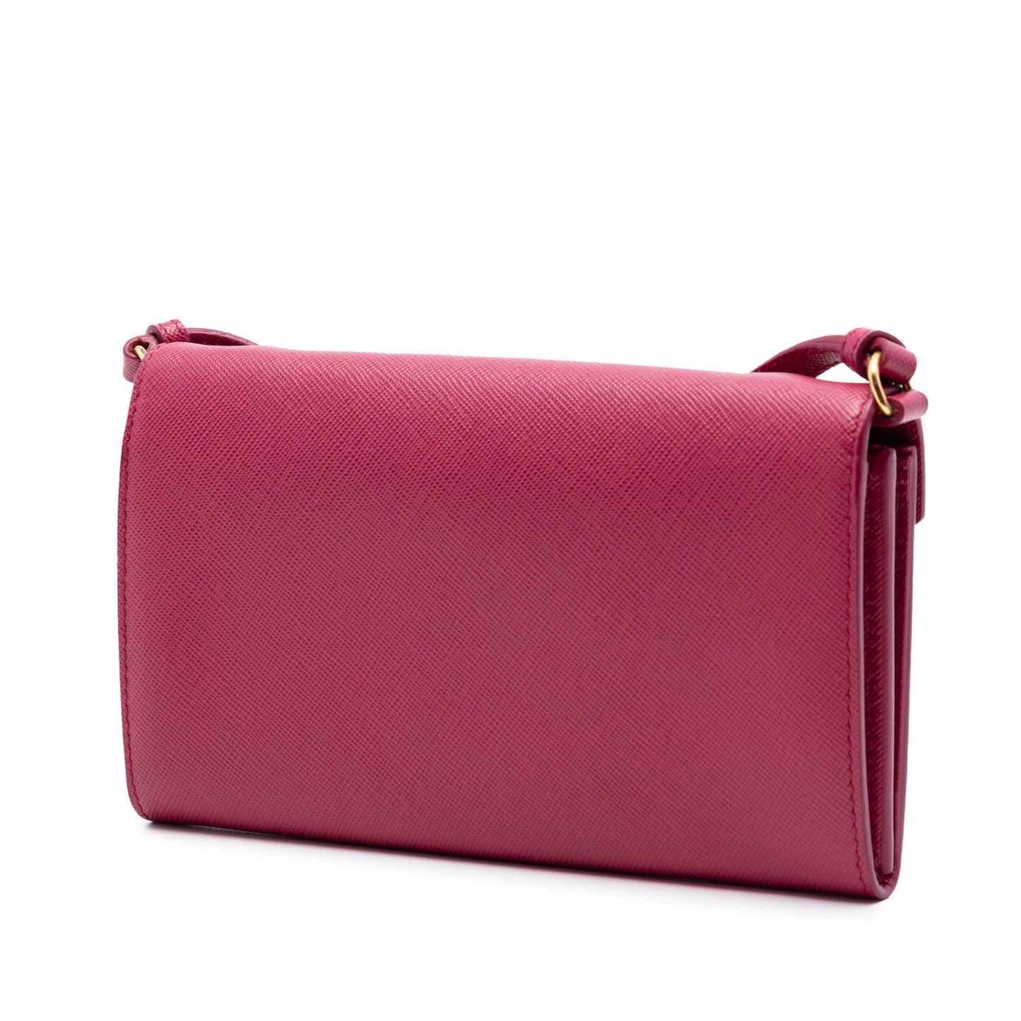 Prada Bicolor Saffiano Envelope Wallet On Strap